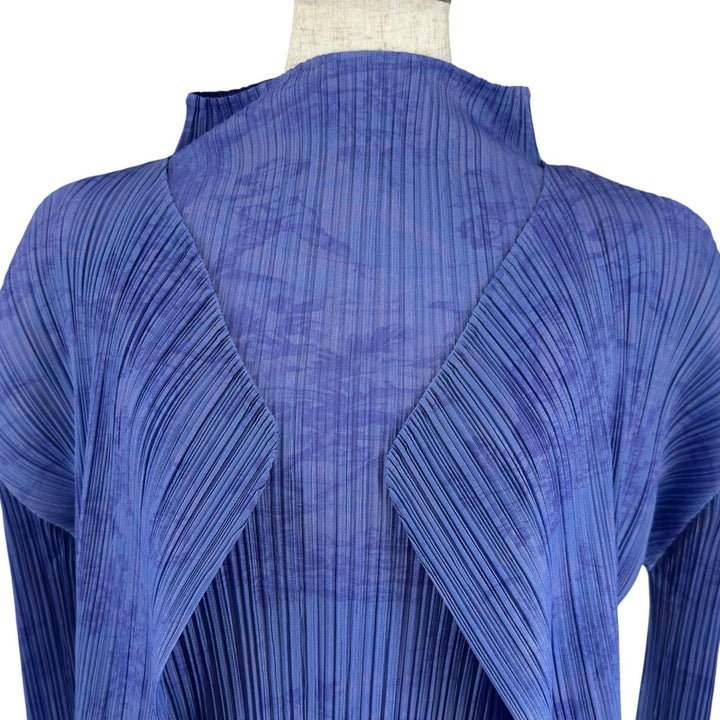 Excellent PLEATS PLEASE ensemble High neck purple polyester Women 3 PP53-JK891
