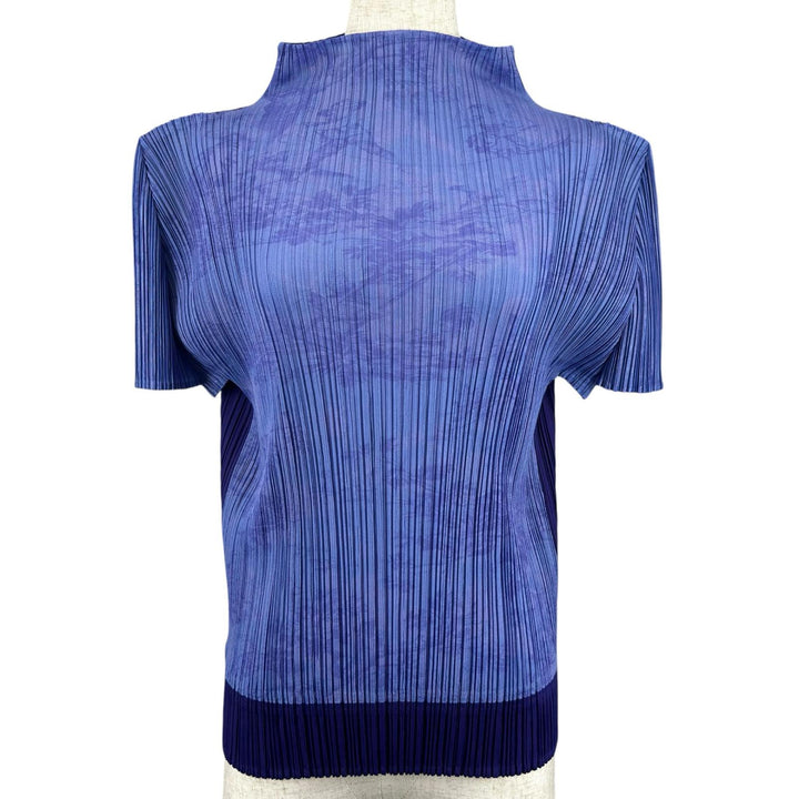 Excellent PLEATS PLEASE ensemble High neck purple polyester Women 3 PP53-JK891