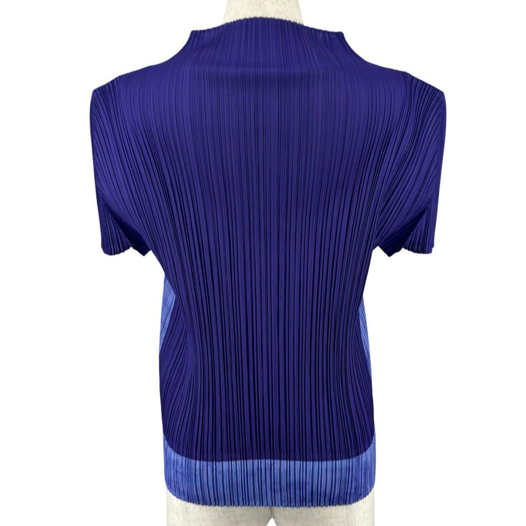 Excellent PLEATS PLEASE ensemble High neck purple polyester Women 3 PP53-JK891