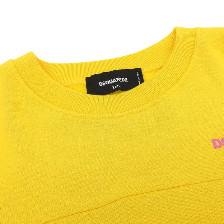 Excellent DSQUARED2 sweat yellow cotton Women XXS S72GU0406