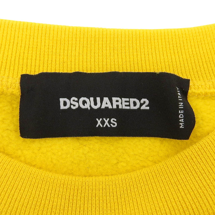Excellent DSQUARED2 sweat yellow cotton Women XXS S72GU0406