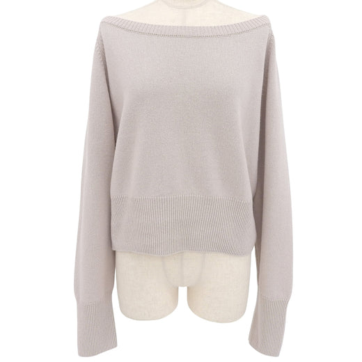 Excellent FOXEY knit pink beige cashmere Women 42 37775