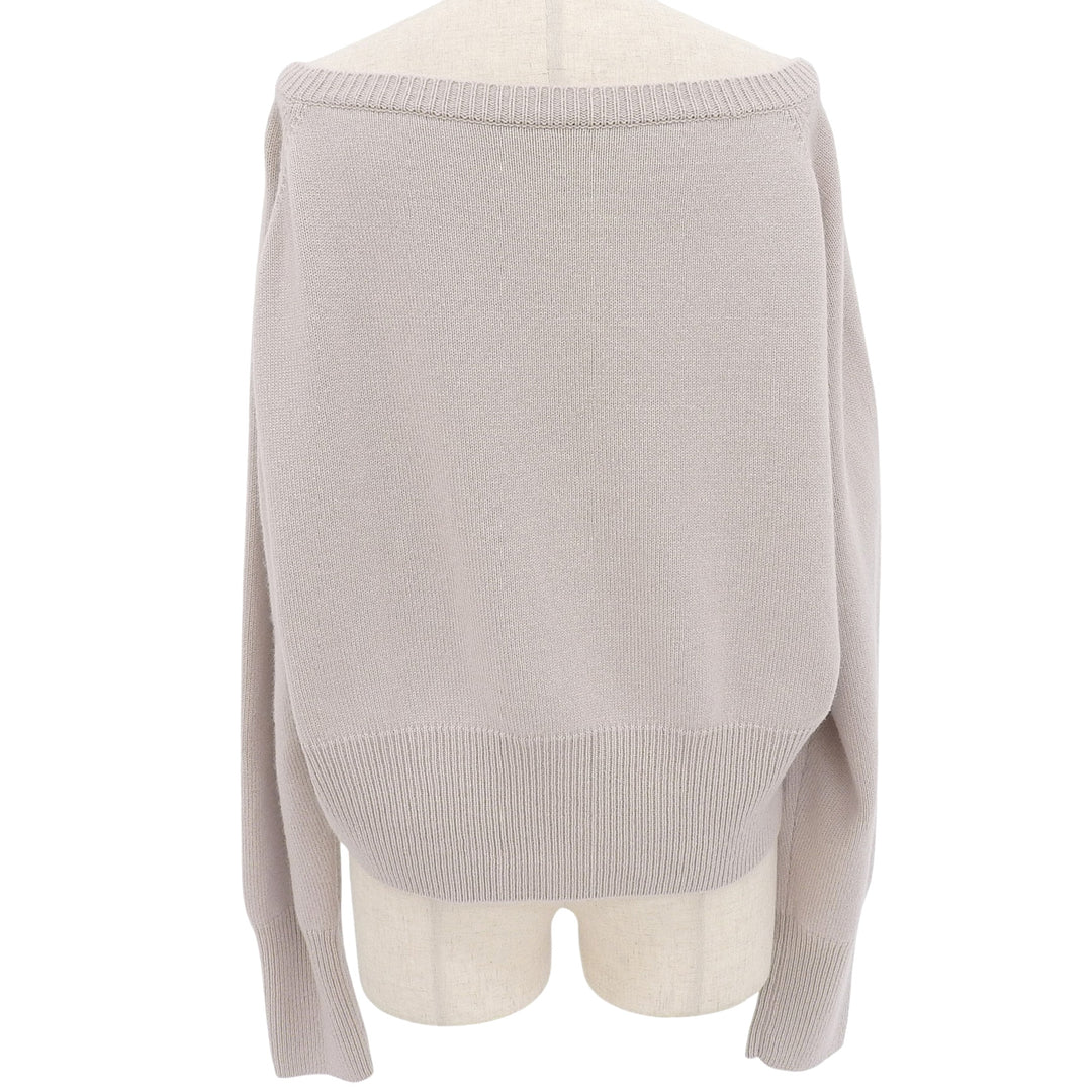 Excellent FOXEY knit pink beige cashmere Women 42 37775