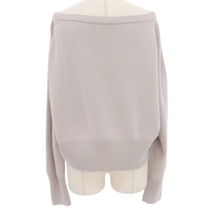 Excellent FOXEY knit pink beige cashmere Women 42 37775