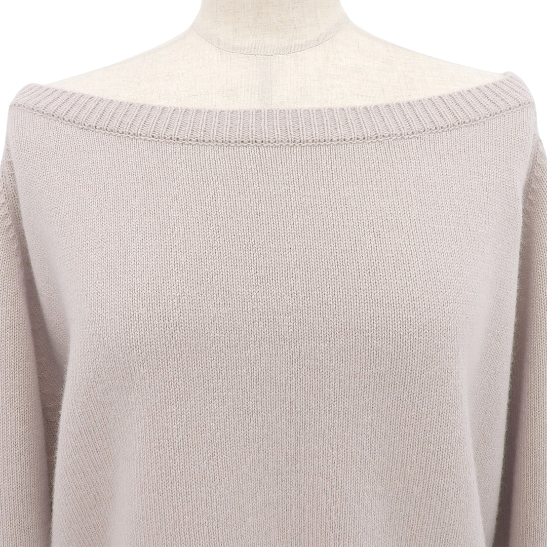 Excellent FOXEY knit pink beige cashmere Women 42 37775