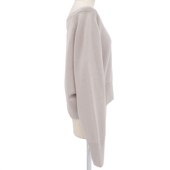 Excellent FOXEY knit pink beige cashmere Women 42 37775