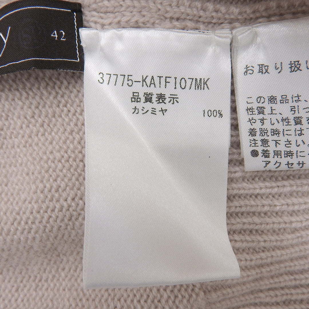 Excellent FOXEY knit pink beige cashmere Women 42 37775