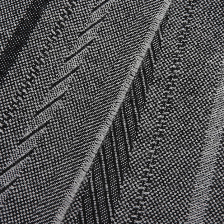 Excellent Ermenegildo Zegna Scarf Logo included, fringe gray wool mens