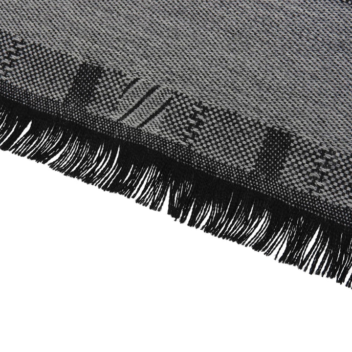 Excellent Ermenegildo Zegna Scarf Logo included, fringe gray wool mens
