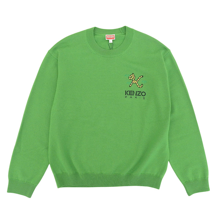 Pristine KENZO knit green wool mens S FC65PU3423LA