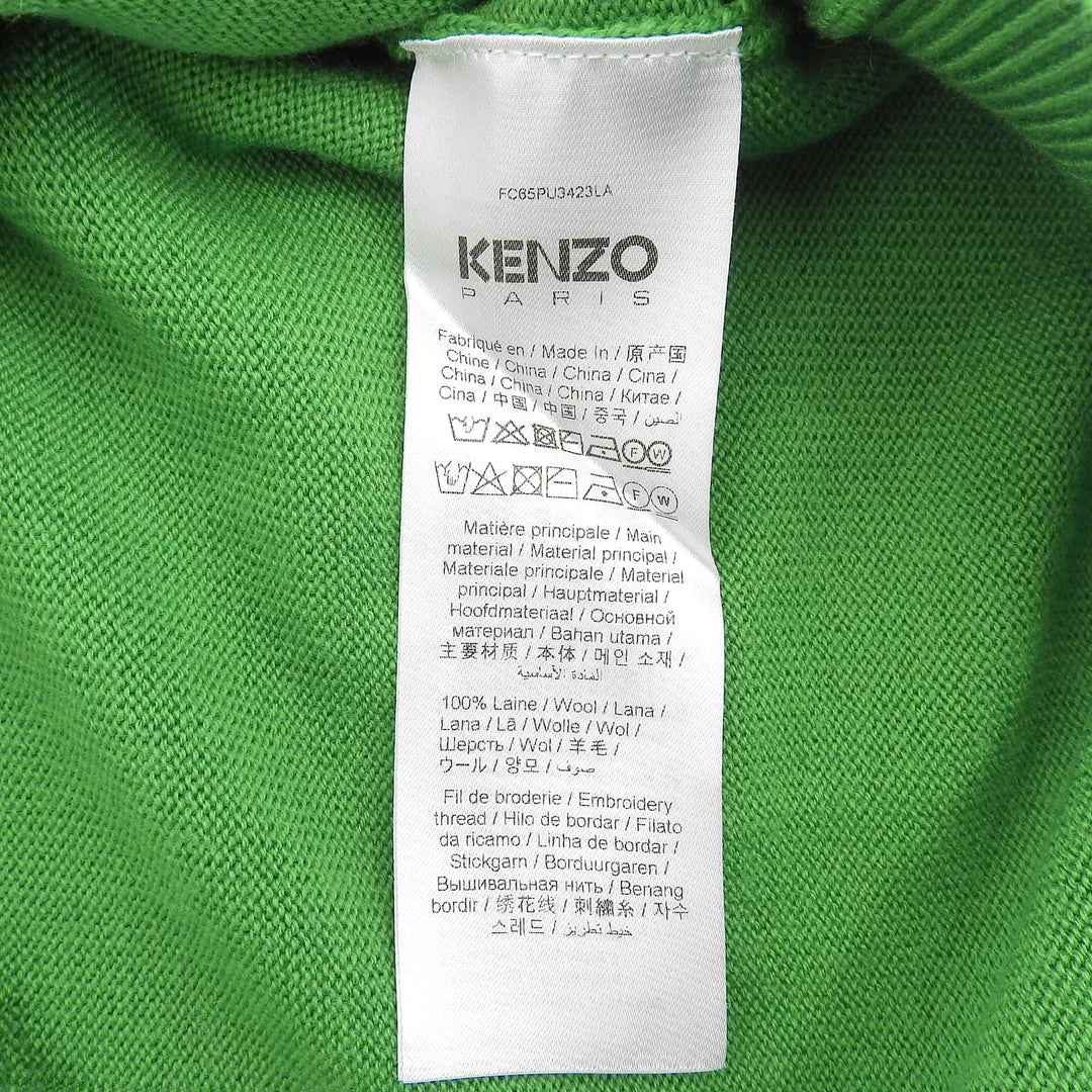 Pristine KENZO knit green wool mens S FC65PU3423LA