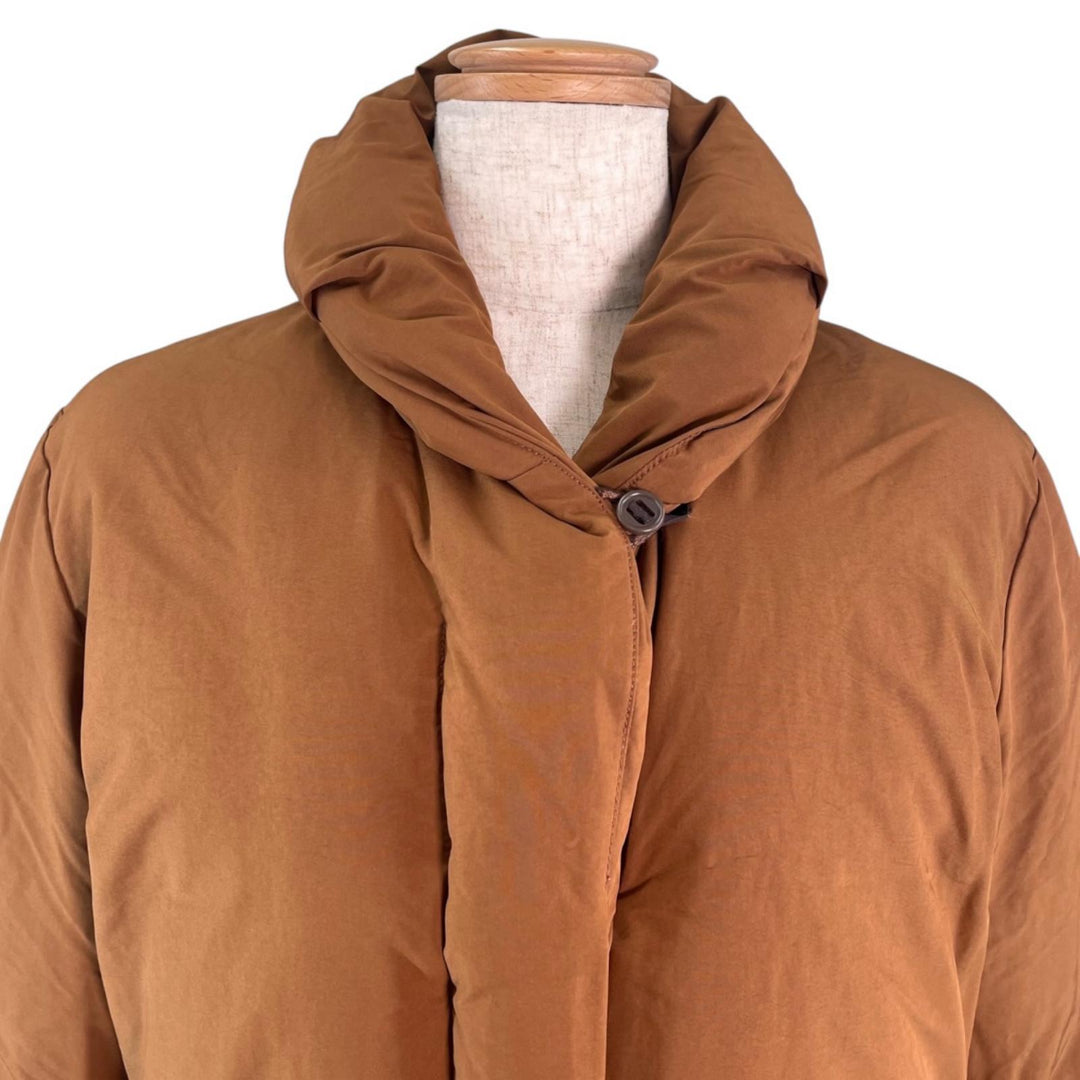 Excellent NANGA down coat Shawl collar Brown Women L