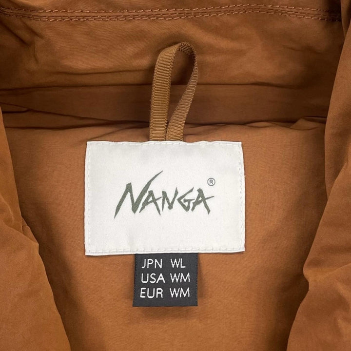 Excellent NANGA down coat Shawl collar Brown Women L