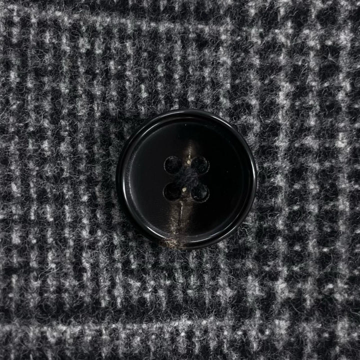 Pristine PAUL STUART Chester coat Glen check gray wool mens 44