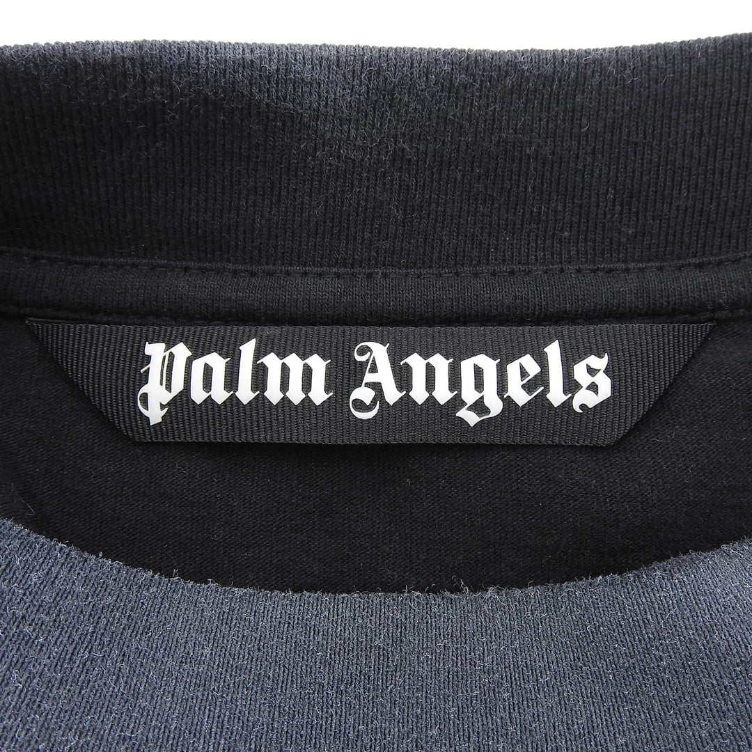 Pristine PALM ANGELS Short sleeve T-shirt PARADISE PALM TEE black cotton mens L