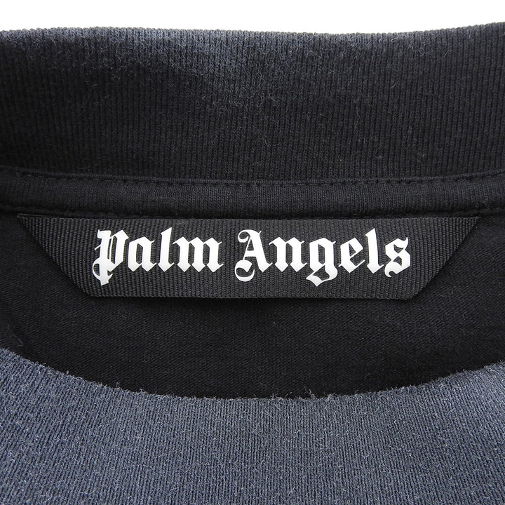 Pristine PALM ANGELS Short sleeve T-shirt PARADISE PALM TEE black cotton mens L