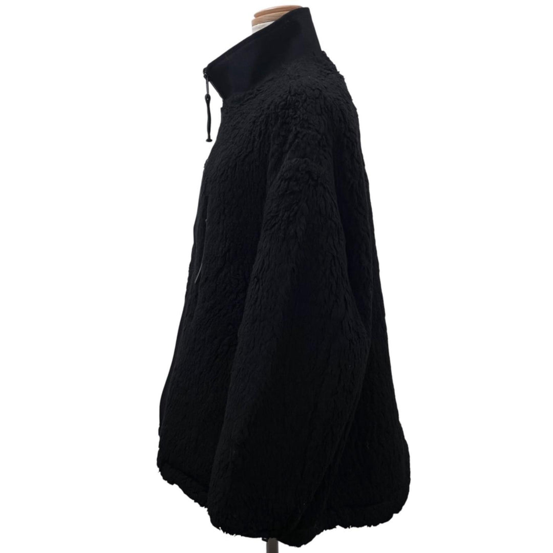 Excellent THE RERACS Jacket Stand-collar boa blouson black cellulose Women 36