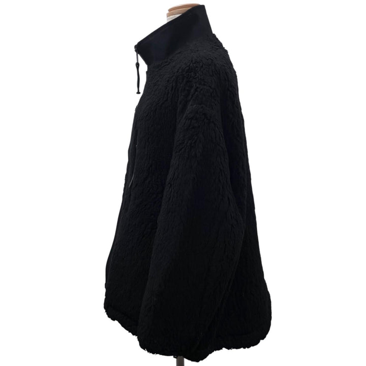 Excellent THE RERACS Jacket Stand-collar boa blouson black cellulose Women 36
