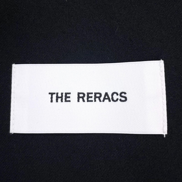 Excellent THE RERACS Jacket Stand-collar boa blouson black cellulose Women 36