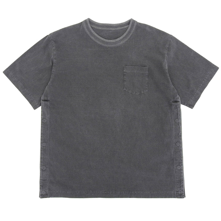 Excellent Sacai Short sleeve T-shirt Charcoal gray cotton mens 1 24-03504