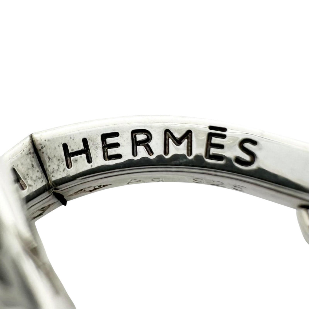 Great HERMES Cufflinks cufflinks Serie round Silver SV925 mens