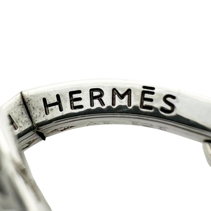 Great HERMES Cufflinks cufflinks Serie round Silver SV925 mens