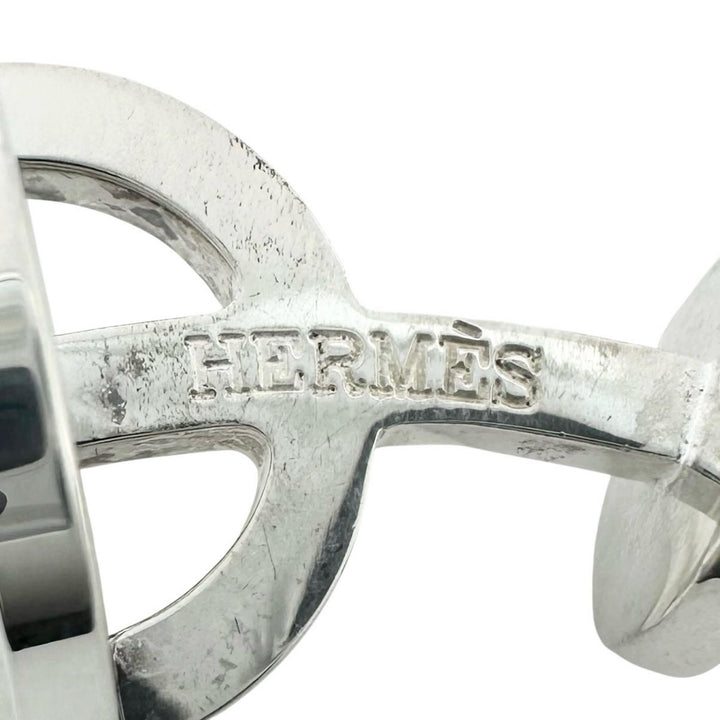 Great HERMES Cufflinks cufflinks round Silver SV925 mens