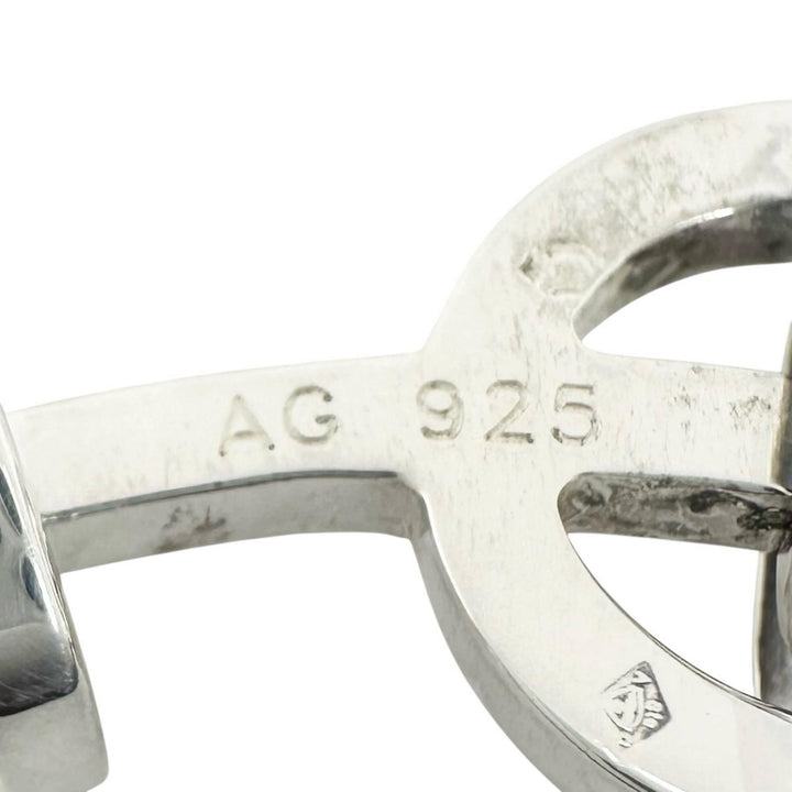 Great HERMES Cufflinks cufflinks round Silver SV925 mens
