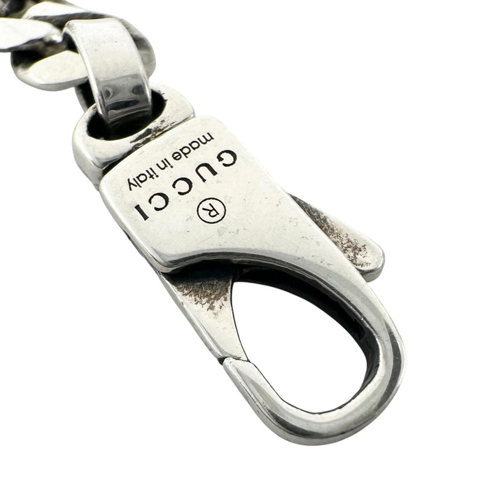 Great GUCCI bracelet Interlocking G Current product Chain Silver AG925 Women 17