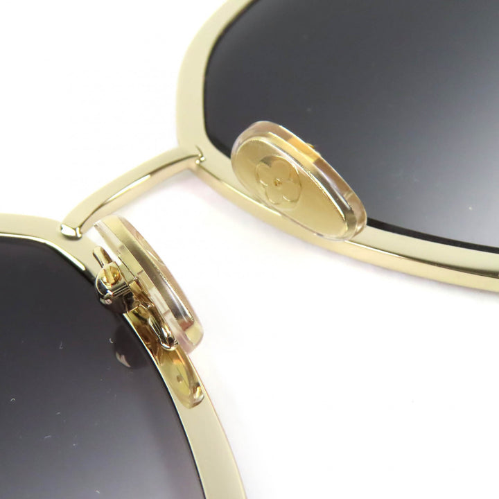 Great LOUIS VUITTON sunglasses LV Pearl gold Women Z2016U 948