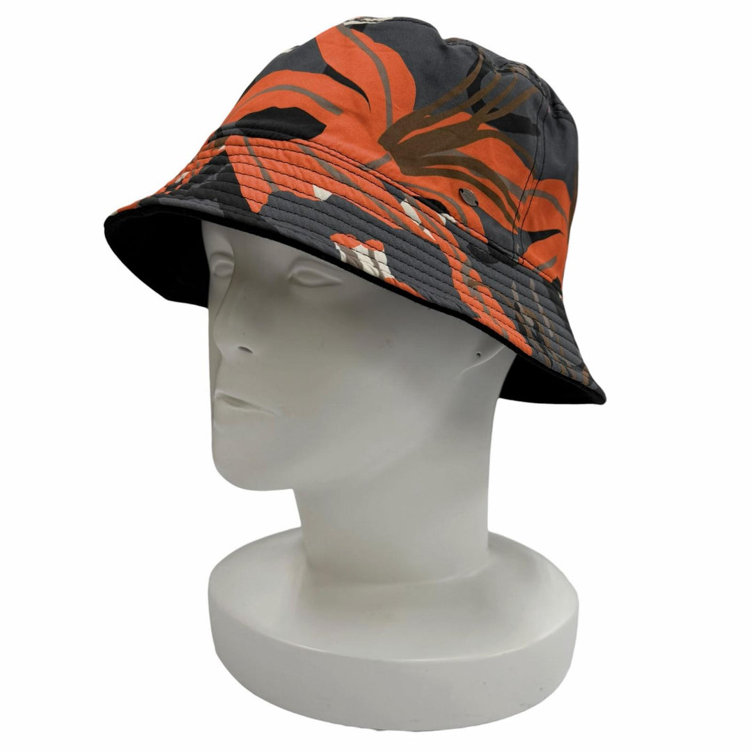 Great CHANEL Reversible COCO Mark all-over print bucket hat black M23A AP146580