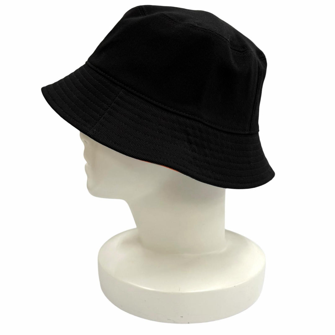 Great CHANEL Reversible COCO Mark all-over print bucket hat black M23A AP146580