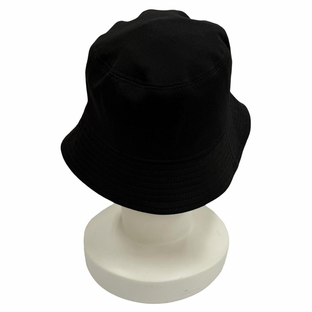 Great CHANEL Reversible COCO Mark all-over print bucket hat black M23A AP146580