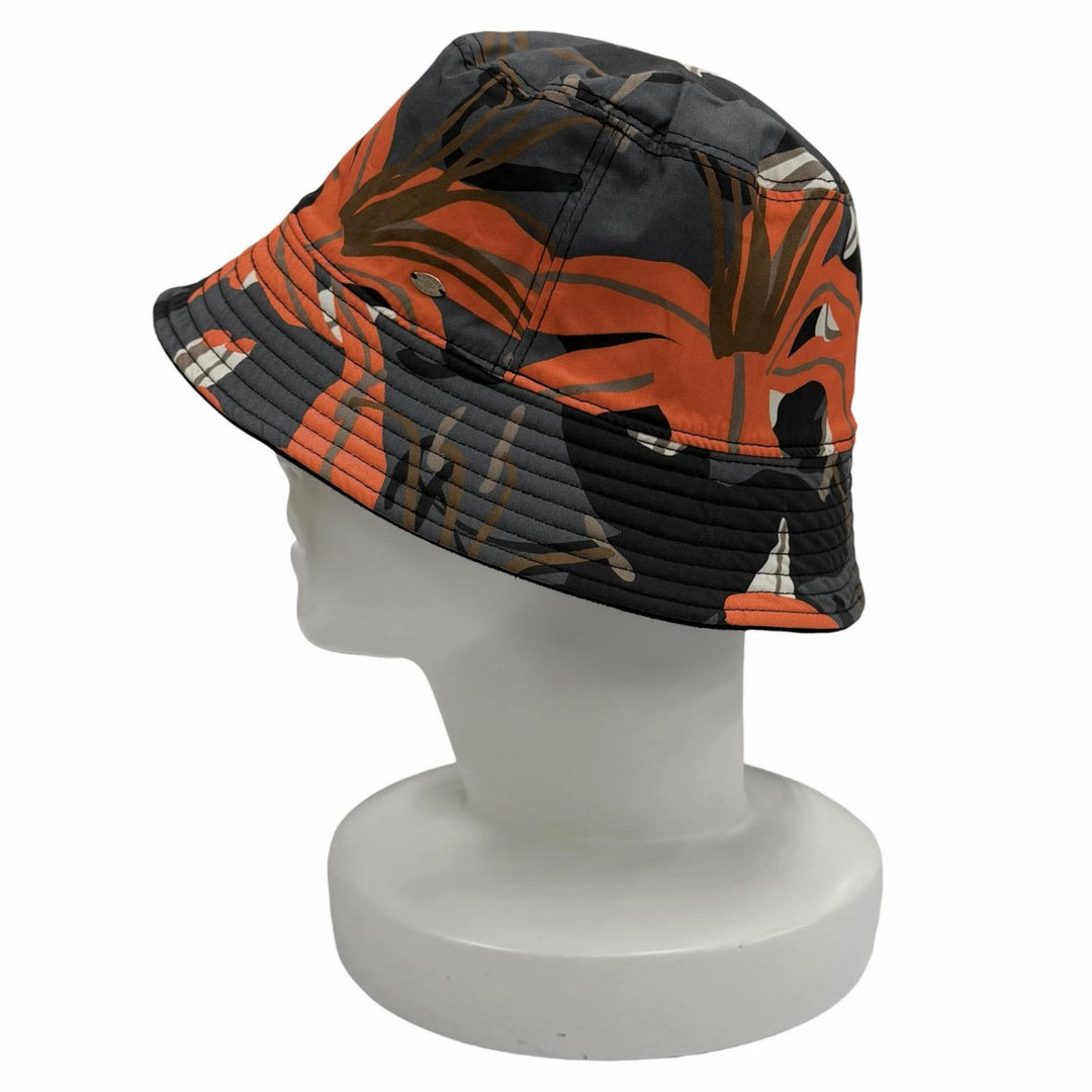 Great CHANEL Reversible COCO Mark all-over print bucket hat black M23A AP146580