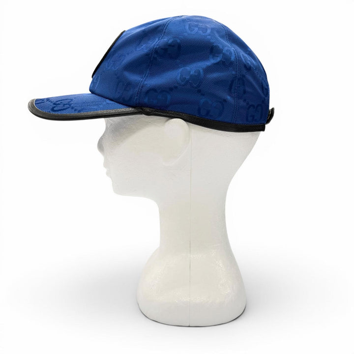 Excellent GUCCI cap Gucci Off The Grid blue Nylon mens XL 627114