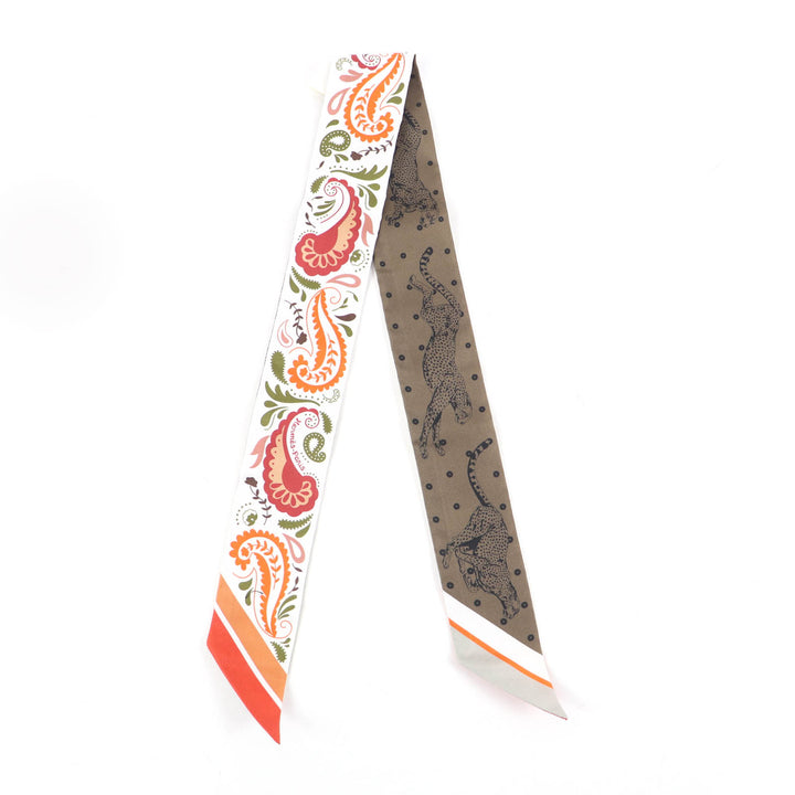 Pristine HERMES scarf GUEPARDS BANDANA Cheetah Bandana silk Women