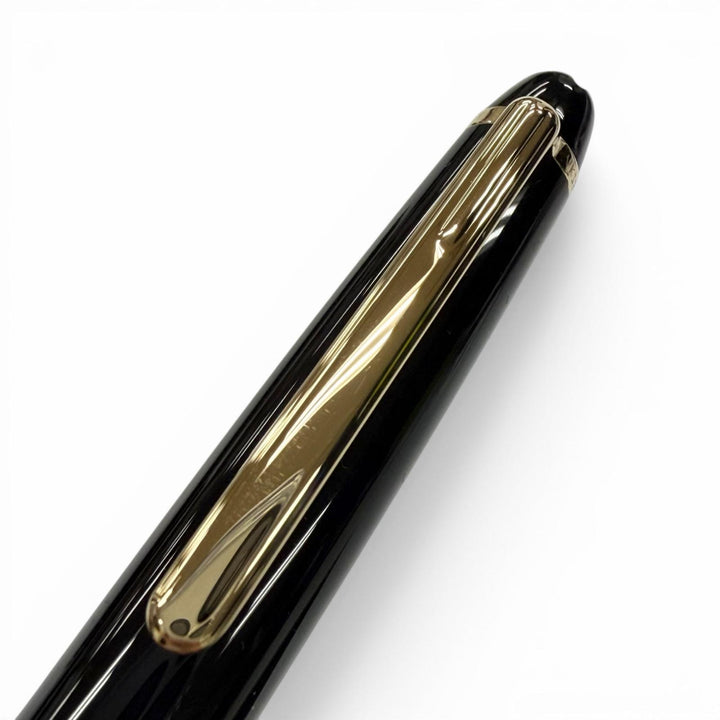 Excellent MONTBLANC fountain pen Meisterstück Classic white star black 14K mens