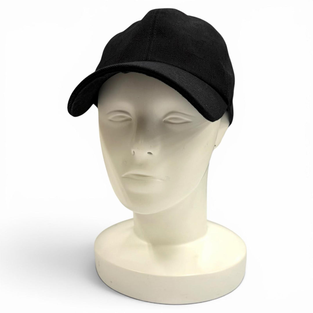 Great LOUIS VUITTON cap cap monogram essential black cotton mens S M5381M