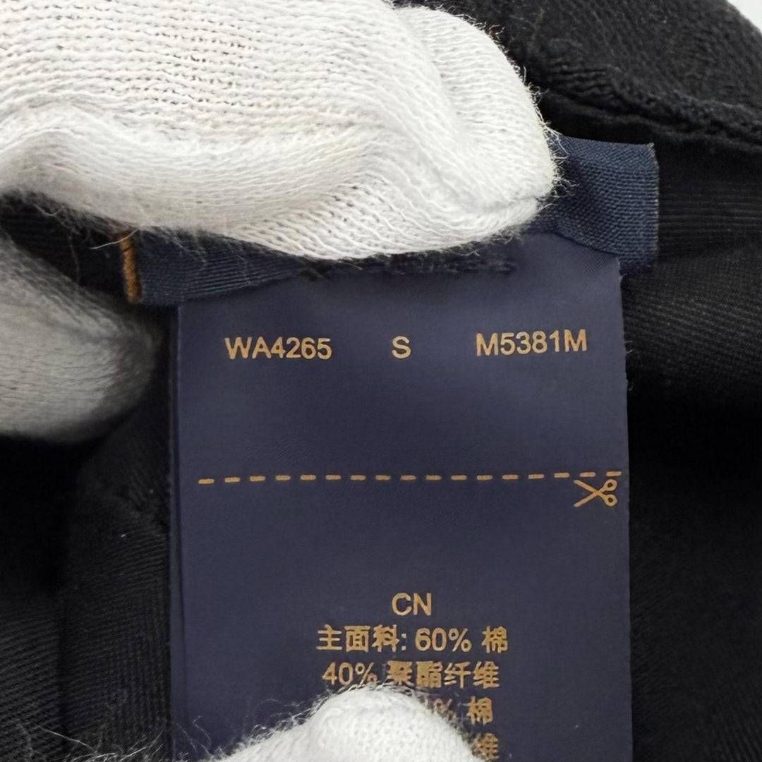 Great LOUIS VUITTON cap cap monogram essential black cotton mens S M5381M