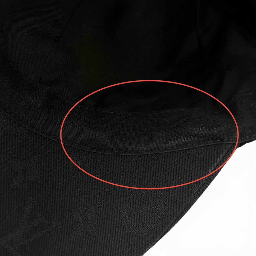 Great LOUIS VUITTON cap cap monogram essential black cotton mens S M5381M