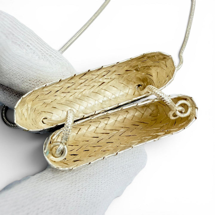 Great TIFFANY&Co. Necklace Pill case with mesh pocket Silver 925 Women