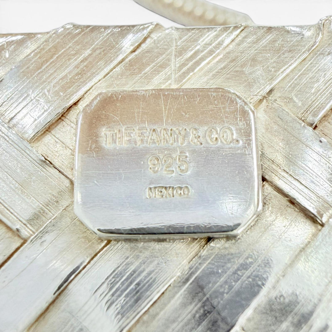 Great TIFFANY&Co. Necklace Pill case with mesh pocket Silver 925 Women