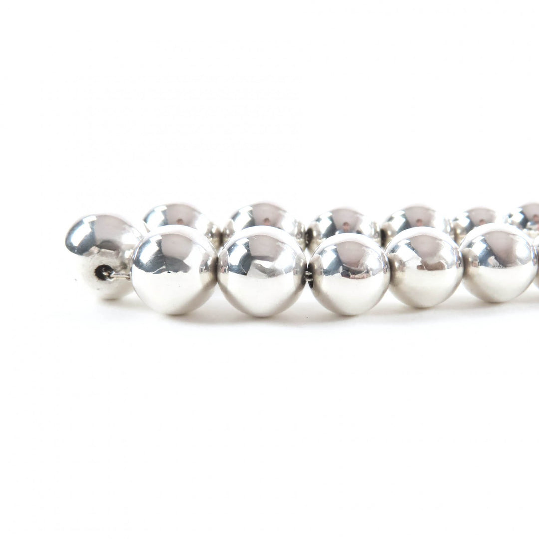 Great TIFFANY&Co. Necklace Graduated Ball Necklace Silver 925 Women