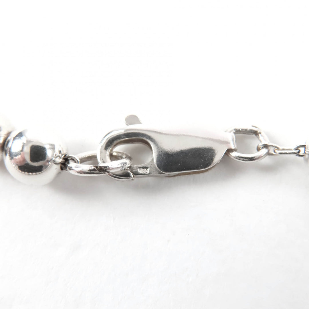 Great TIFFANY&Co. Necklace Graduated Ball Necklace Silver 925 Women