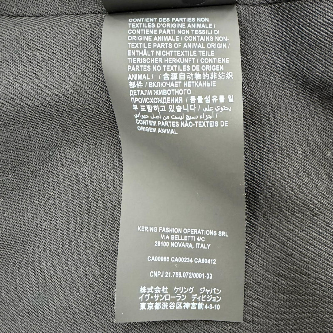 Excellent SAINT LAURENT PARIS trench coat black polyester Women 36 507530