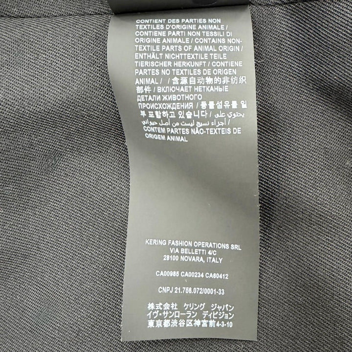 Excellent SAINT LAURENT PARIS trench coat black polyester Women 36 507530
