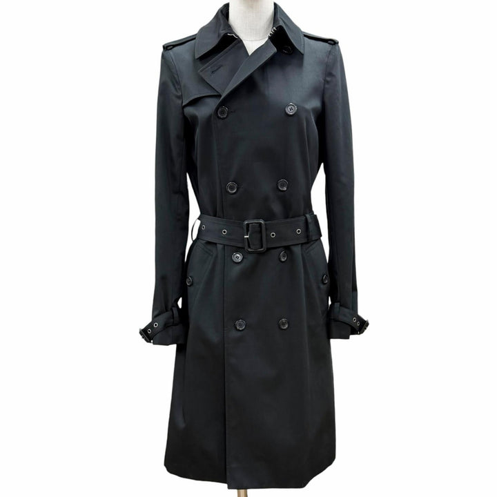 Excellent SAINT LAURENT PARIS trench coat black polyester Women 36 507530