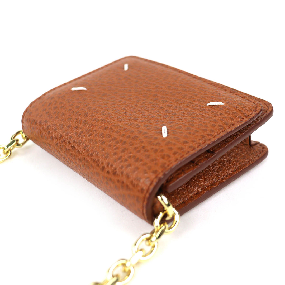 Excellent Maison Margiela 11 Bifold Wallet 4-Stitch Chain Compact Mini SA3UI0009