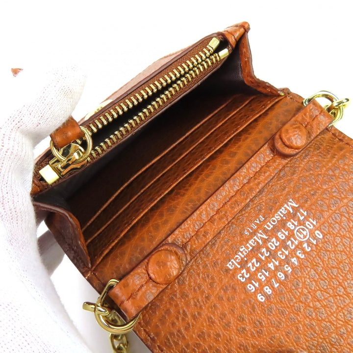 Excellent Maison Margiela 11 Bifold Wallet 4-Stitch Chain Compact Mini SA3UI0009
