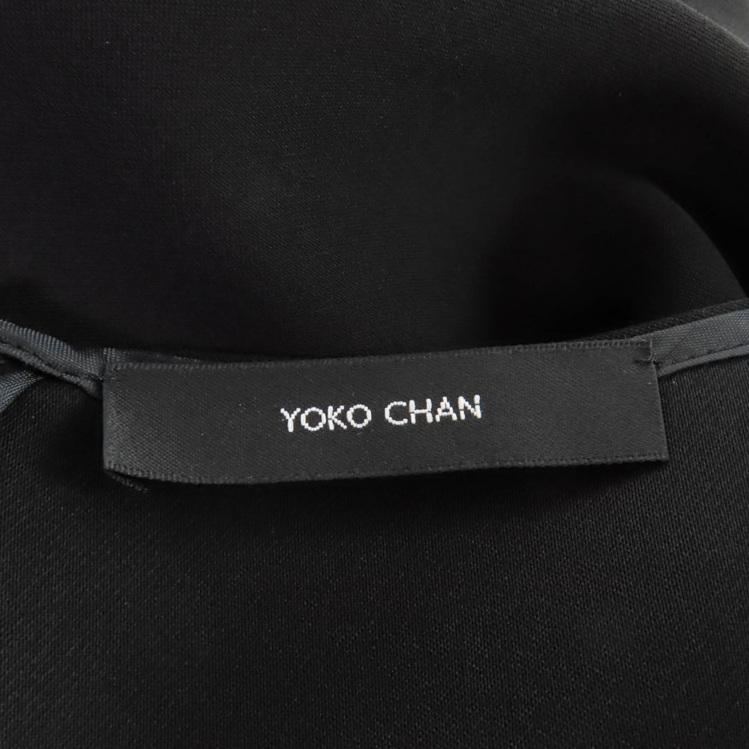 Excellent YOKO CHAN one piece black polyester Women 36 YCD-424-947